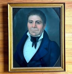 Circa 1800 Pastel Portrait with Napoleonic Period Hair Style