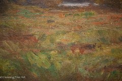 Royal Hill Milleson Antique Impressionist Painting Mt. Hood Oregon Sunset 24×29″