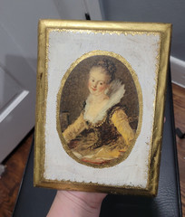 Vintage Wooden Repro Renaissance Art Small