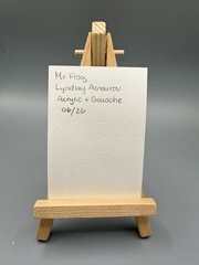 ACEO Original Artwork Painting Frog 2.5×3.5 In Lynazn-67 Signed