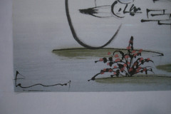 Original Watercolor on Silk Three Vietnamese Women Signed by Artist