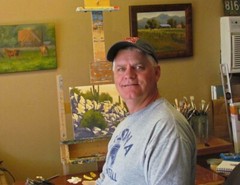 Jeff Love Original Oil Painting Arizona Catalina Mountains Tucson Saguaro Cactus