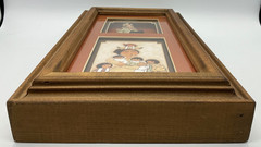 Storyteller Dolls by Laverne Elliot art and pottery 14.5” X 8.5” X 2” shadowbox