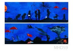 Wall Art CONTEMPORARY PAINTING . ORIGINAL . The Way We Are . DUAL I+II