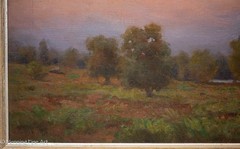 Royal Hill Milleson Antique Impressionist Painting Mt. Hood Oregon Sunset 24×29″