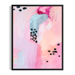 Colorful Modern Expressionist Original Abstract Painting 14×11 Canvas