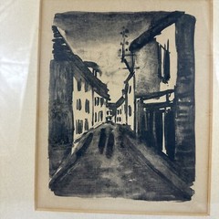 Maurice de Vlaminck (French 1876 – 1958) Lithograph Impressionism Main Street