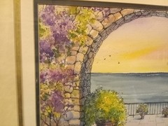 Framed And Matted Original Watercolor Signed Barb Starner