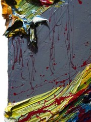 MODERN ORIGINAL OIL█PAINTING█VINTAGE█IMPRESSIONIST█ART ACTOR SIGNED ABSTRACT A