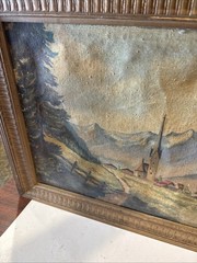 Authentic 1700s Famous Artist Georg Wahl Oil On Canvas 21×17” Museum Art Austria