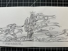 CHUCK JONES SIGNED Warner Bros Paper Holiday Card Print 1975 OH