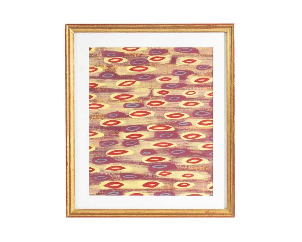 Walter Stomps Abstract Gouache Painting