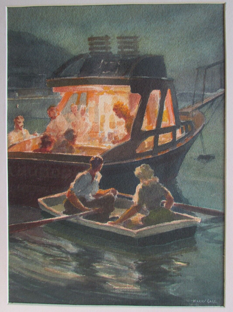 Harry Lawrence Gage American impressionist painting circa 1950-1960