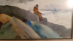 Roy M. Mason original watercolor – Texas Pioneer