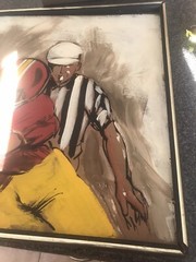 36×24” Vintage Painting NFL Football PHILADELPHIA EAGLES WASHINGTON REDSKINS ART