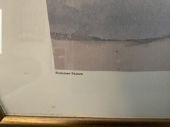 Dong Kingman “Summer Palace” Signed Watercolor Framed Print