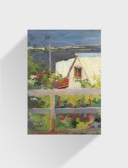 Oil painting Summer Ukrainian painter Unframed Decor original landscape art