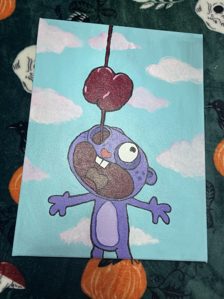 Canvas Painting – Happy Tree Friends – Animation Theme – Unframed nostalgia art