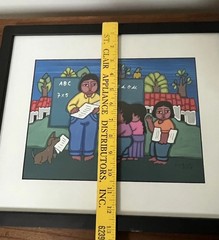 Signed Original Painting by El Salvador Artist FRANCISCA HUEZO Framed Teacher