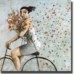 Petals by Didier Lourenco Gallery-Wrapped Canvas Giclee Art (14 in x 14 in)