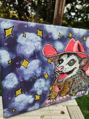 Macabre Dark Creepy Horror Scary Weird Goth Artwork – Pink Possum Club – 8×10