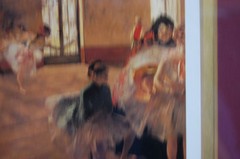 VINTAGE FRAMED SMALL ART GALLERY EDGAR DEGAS COLOR PRINT „THE REHEARSAL (1877)“