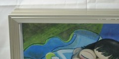 Original Picasso Style Stone Art by Leean of Sleeping Woman Painted Background