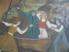 LOUIS FERSTADT, LISTED Russian American NY HISTORICAL Old OIL PAINTING Signed