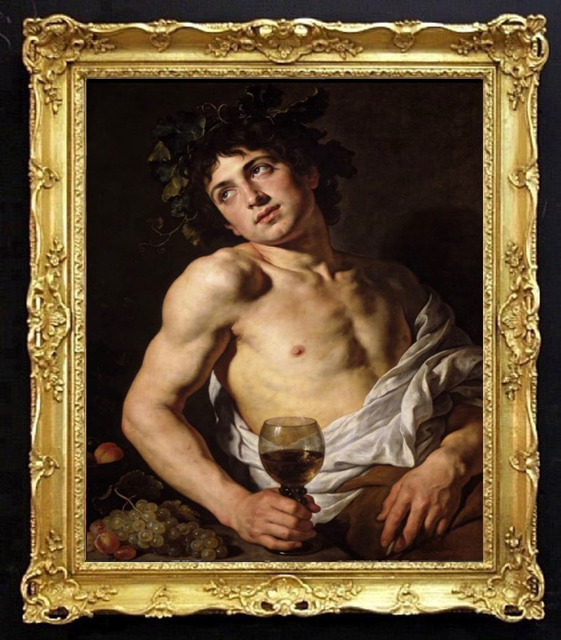 Hand Painted Oil Painting art young male nude men on Canvas 24″X30″