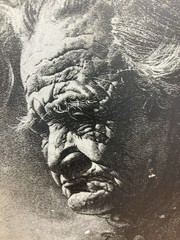 1970s Framed Lithographic Sheet Metal Painting of Geronimo