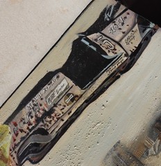 RON „ROMAN“ PASTUCHA Modernist Surrealist oil & Mixed Media Amusement Park Scene