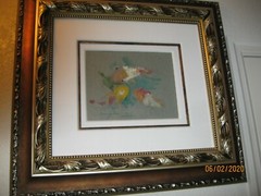 JAMES COLEMAN THREE’S COMPANY SIGNED ACRYLIC PAINTING ON PAPER 1 OF 1