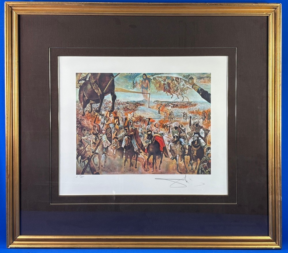 Salvador Dali Signed & Numbered „The Battle of Tétouan“ Lithograph