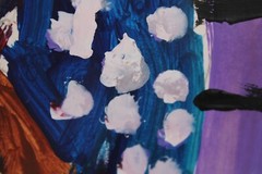 Vintage Colorful Still Life Mixed Media Painting Unsigned On Paper