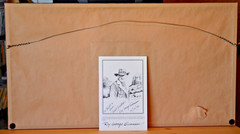 Original Southwest Buffalo Hunt painting by California artist Roy George Swanson