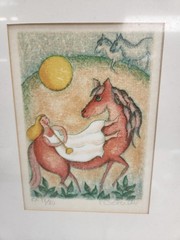 Francoise Deberdt Paintings – Framed – Great Condition