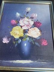 L. Ruggeri 20th Century Oil On Gilded Canvas (13×15 Frame)
