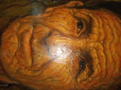 Emanuel Schary Original Oil on Board Painting Old Israeli Man – 1970s