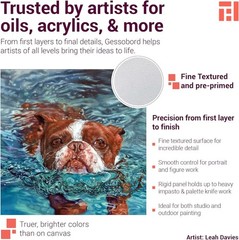 Primed Professional Wood for Acrylic Oil Mixed Media