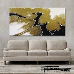 Abstract Painting Modern Canvas Wall Art Large Resin Coated Framed US ELOISExxx