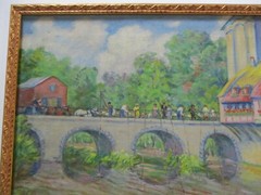 ANTIQUE ELIZABETH WASHINGTON OIL PAINTING 1920’S AMERICAN REGIONALISM HISTORIC