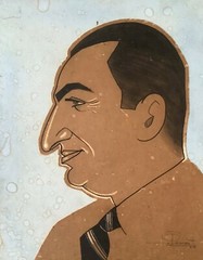 Painting by Nestor Ramos. Untitled, 1938. Original signed. Mixed media