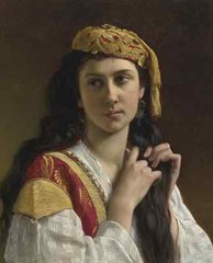 perfect 24×36 oil painting handpainted on canvas“a young lady“@bgr035