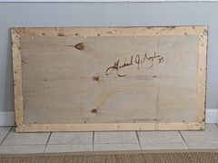 Torched Wood Hammerhead Shark One-Of-A-Kind Original Artwork 53″ x 29″