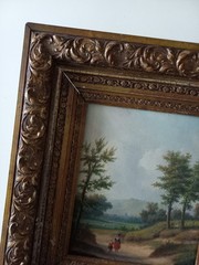 CARL EDUARD AHRENDTS (1822-1898) | Wooded Country Road | ORIGINAL Oil Painting