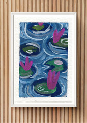 ACEO/ ATC Monet Inspired Acrylic Marker Original Artwork SaraClaireArt