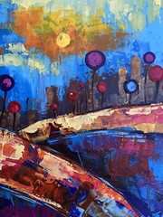 Oil Painting A Chidhood Dream V. Zadorozhnya Unframed Original Art nAAA3330