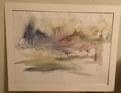Maine Artist Connie Henderson Watercolor Painting 20” x 16” Impressionism