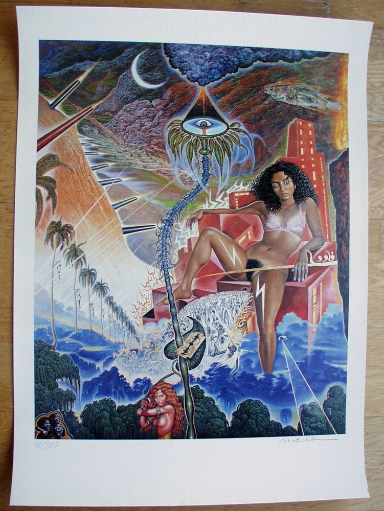 Art Print Mati Klarwein DMZ Format 70 x 100 cm Signed and Numbered