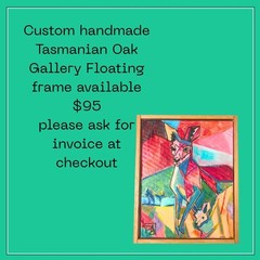 DAnverrs Egyptian Cat Gold Original Abstract 12×9” Canvas Painting Tasmania